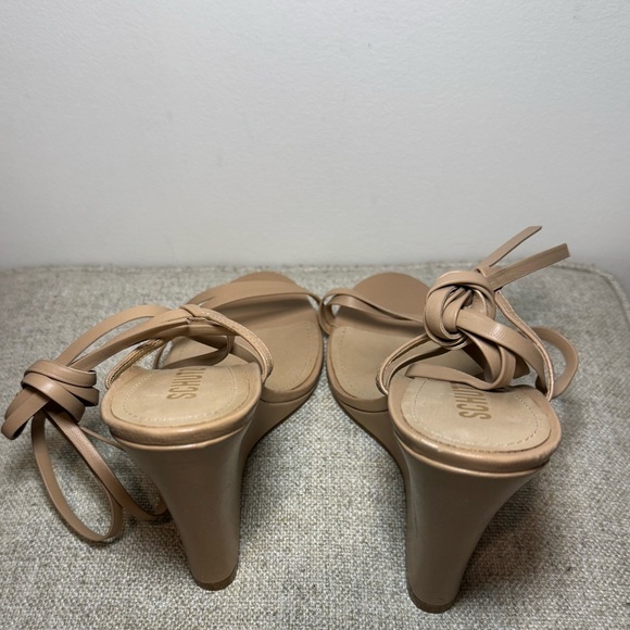 Brand New Schutz Deonne Casual Nappa Leather Sandal in Sand Size 9.5B - Picture 6 of 8